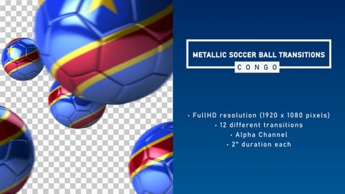 Balones de fútbol metálicos transiciones - Congo