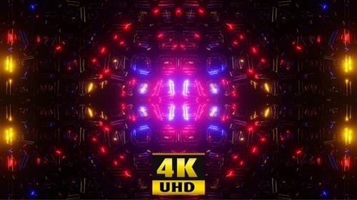 Vj Loop Lights Of The East 06 4K