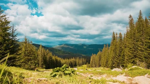 Magical Timelapse View of the Carpathian Mountains