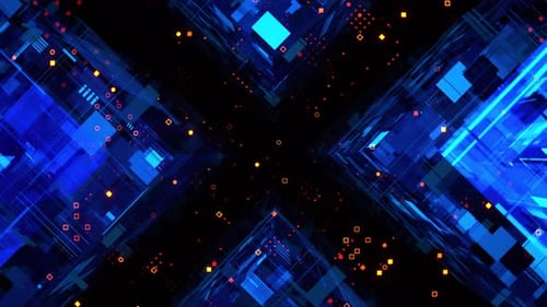 Sci-Fi Blue X-Tunnel Ver. 3