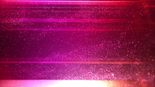Shimmering Particle Stream with Horizontal Light Rays Background