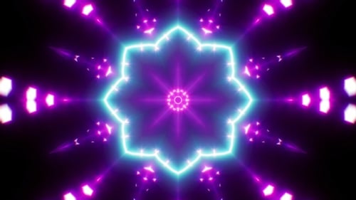 VJ Neon Light Background 4K Loop 01