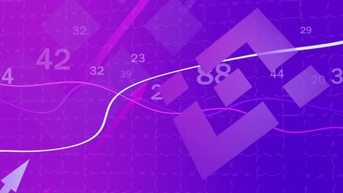 Dynamic Corporate Growth Background with Animated Data