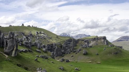 Timelapse Castle Hill Landscape