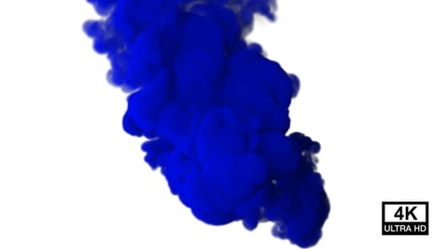 Blauer Rauchfluss 4K