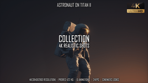 Astronaut Walking on Alien Planet Towards Ringed Planet