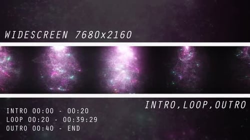 Abstract Shimmering Particle Light Background Loop