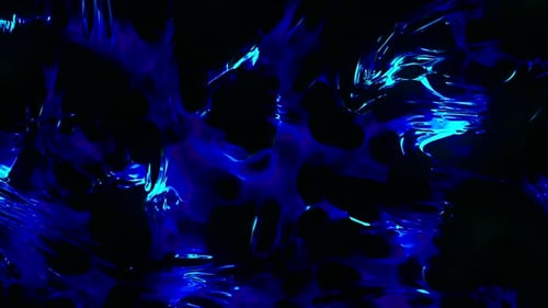 Abstract Visualization of the Unknown Universe From Bright Viscous Substance Seamless Loop