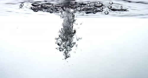 Bubbles Rising in Clear Water