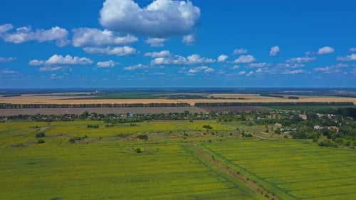 Vue Aérienne Magnifique Paysage D'été