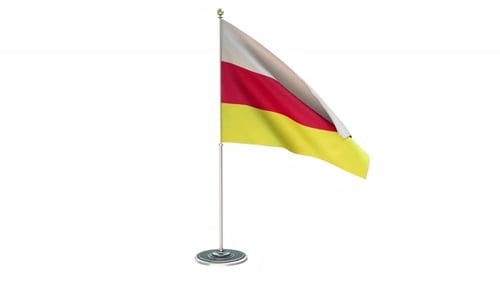 Realistic Waving Flag on Pole Animation