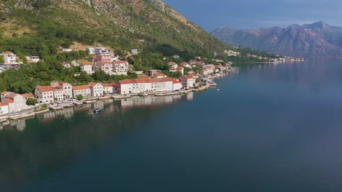 Coastline Near the Bay of Kotor Montenegro