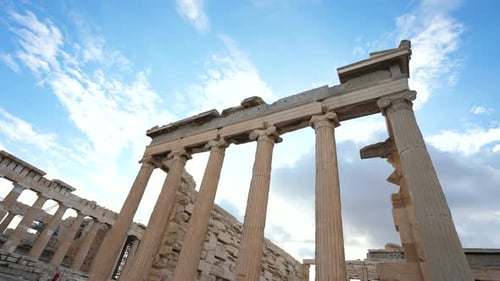 Monuments de l'Acropole, piliers, temples et sanctuaires