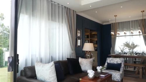 Modern Living Room Interior with Elegant Furniture