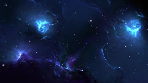 Animated Nebula Background with Twinkling Stars