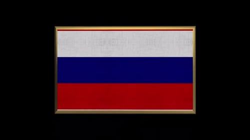Russia 3D Flag