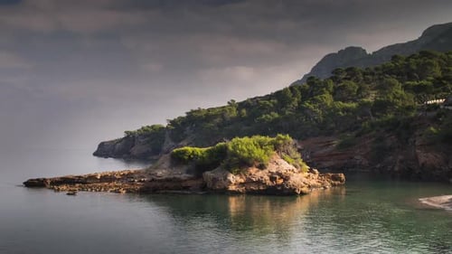 s'illot beach coast sea mallorca water