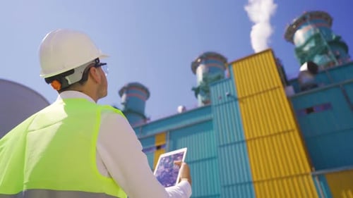 Gas-Kombikraftwerk.