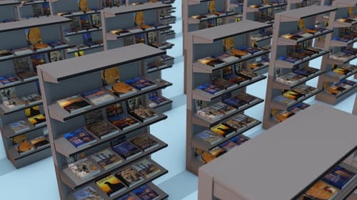 Viele Marktregelmagazine in einer Reihe 4k