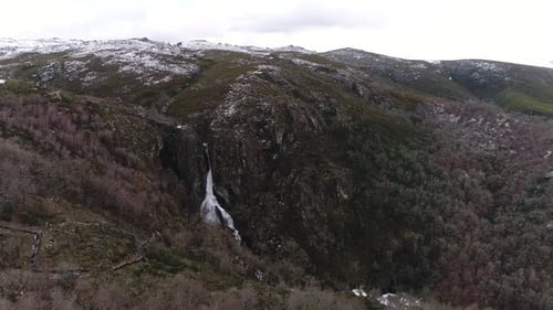 Winter Snow Mountain Wasserfall