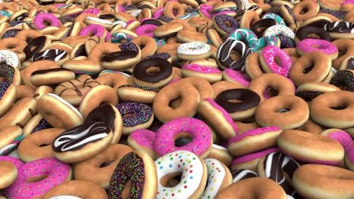 Doughnuts Pile Looped