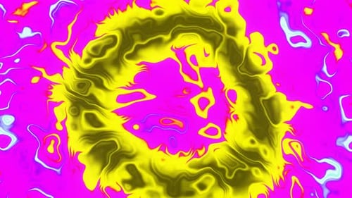 Sursauts pulsatiles de lignes abstraites lumineuses