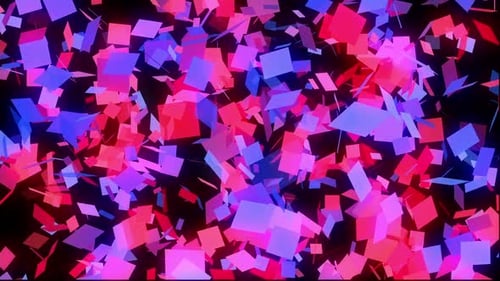 Abstract Colorful Square Glow Red Blue Background