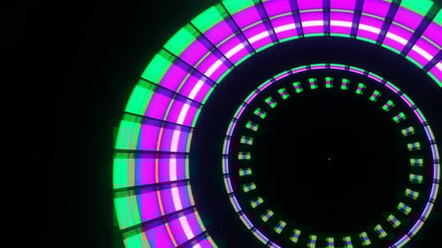 Pulsation of Multicolored Rays for Decorating Parties