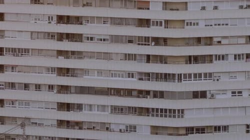 View of a Huge Multi Storey Facade