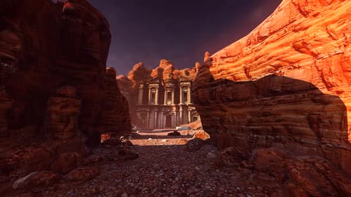 Temple Among The Rocks