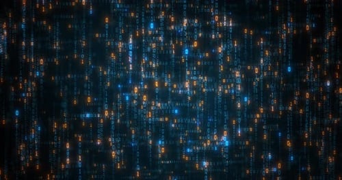 Abstract Quantum Matrix, data flowing from all direction.