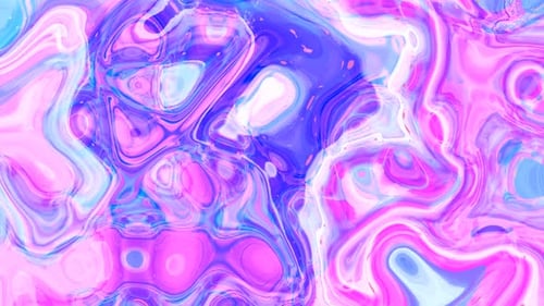 Abstract Fluid Paint Swirls Loop Background