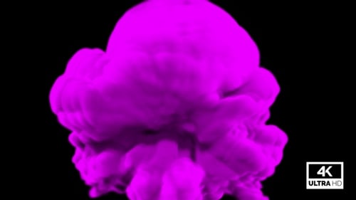 Abstract Purple Smoke Fluid Element Alpha Channel Reveal