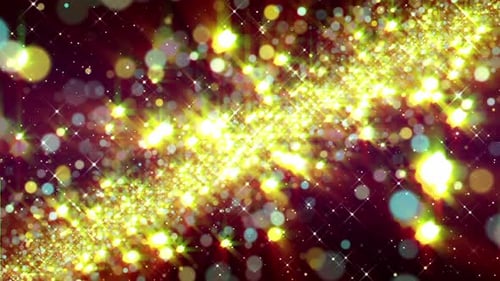 Festive Golden Sparkle Overlay Background Animation