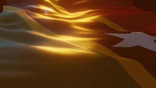 St. Kitts und Nevis - atmosphärische Flagge