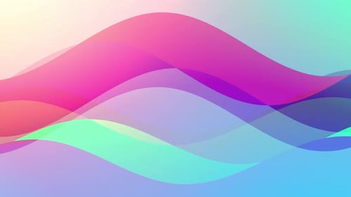 Abstract Colorful Flowing Wave Background