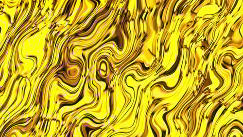 Dynamic Abstract Fluid Golden Waves Animation
