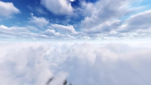 Flying Through Clouds Daylight 01 HD