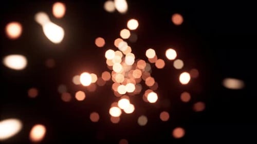 Abstract Golden Bokeh Lights Background