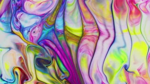 Vibrant Abstract Art with Swirling Colorful Motion