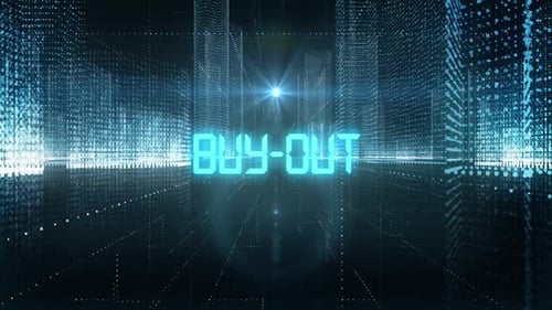 Skyscrapers Digital City Tech Word Buy Out