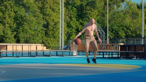 Man With Basketball Tattoos