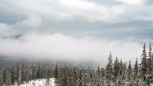 Beautiful Mountain Day, Cloudy Winter Landscape Inspiration