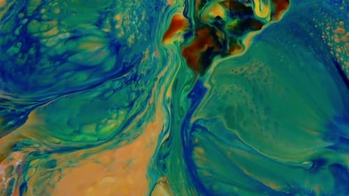 Abstract Paint Spreads And Swirling Texture 91