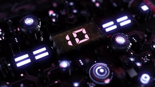 Sci Fi Circuit Technology Background Number 10