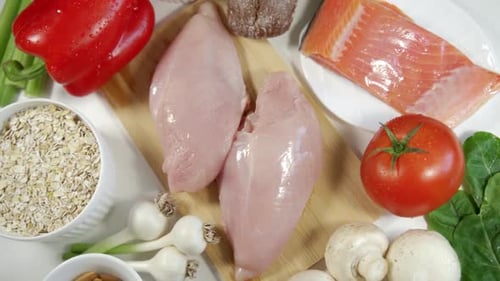 Fresh Healthy Food Ingredients for Balanced Diet