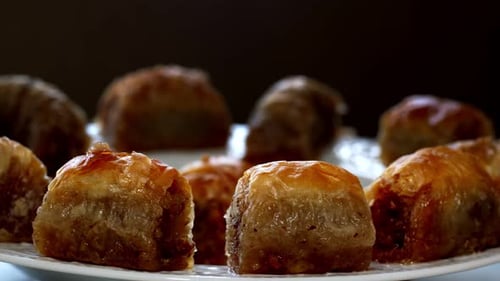 Traditionelle türkische Dessertküche Baklava