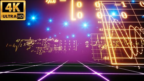 Fórmulas matemáticas brillantes 4k