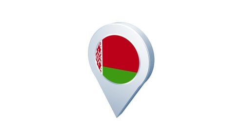 Belarus Flag Pin Icon