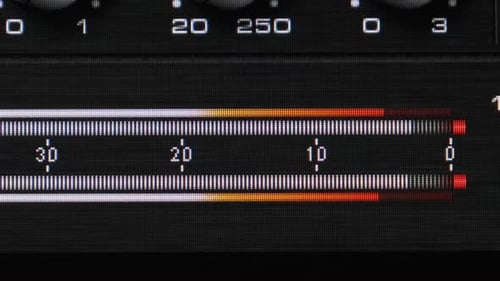 Audio Track Volume Meters in Digital Music Production Software
